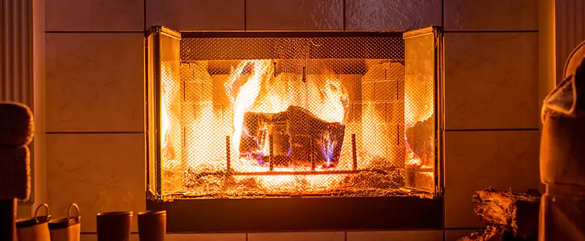 Mendota Hearth Landscape Fireplace Installation in Lenexa, Kansas